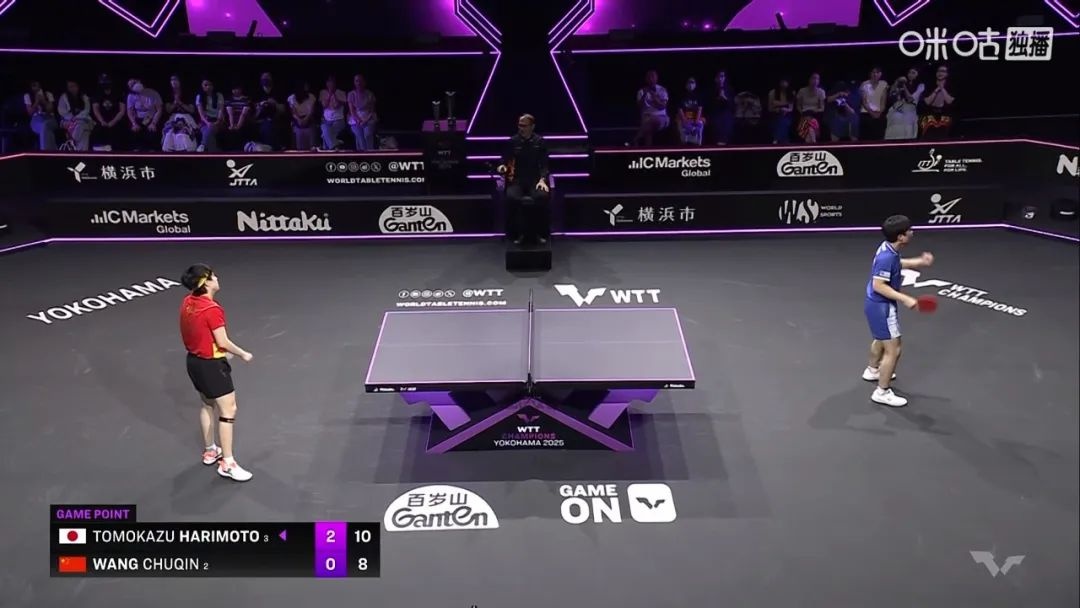 领先时示意, 贯男单决赛